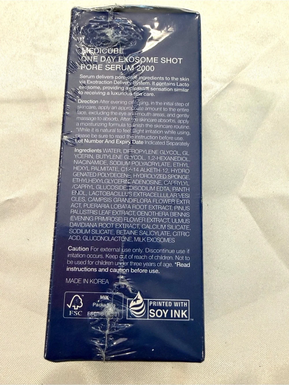 MEDICUBE Zero Pore One Day Exosome Shot 2000 1.01 oz K-Beauty US NEW Sealed